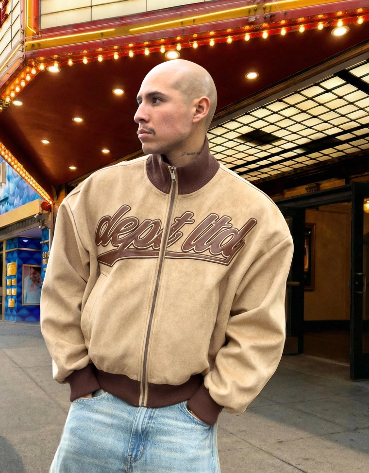 Куртка из искусственной замши