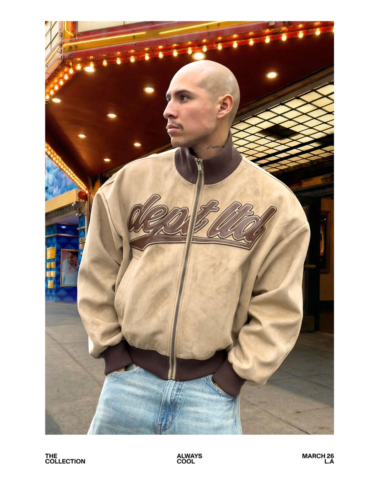 Куртка из искусственной замши