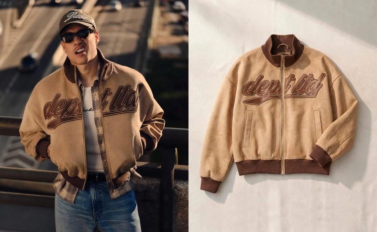 Куртка из искусственной замши