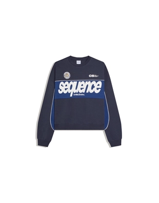 Толстовка с круглым вырезом и принтом- Заказать в России