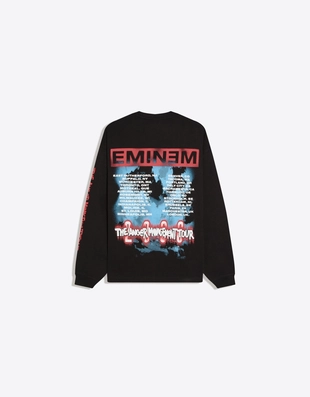 Футболка с длинными рукавами и принтом Eminem- Заказать в России