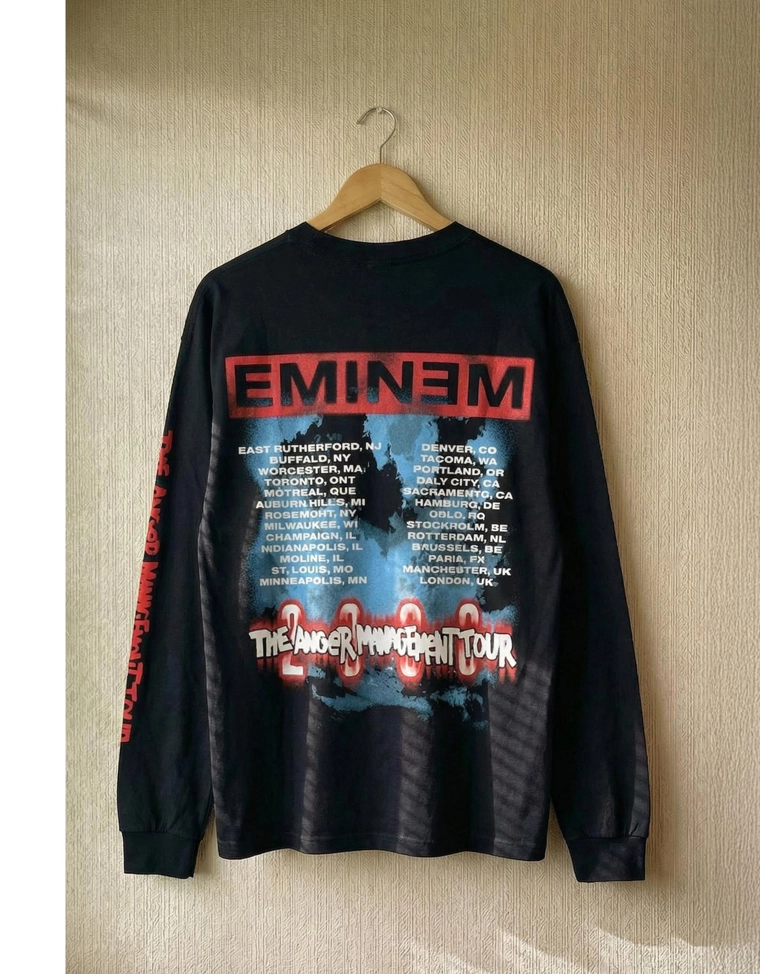 Футболка с длинными рукавами и принтом Eminem