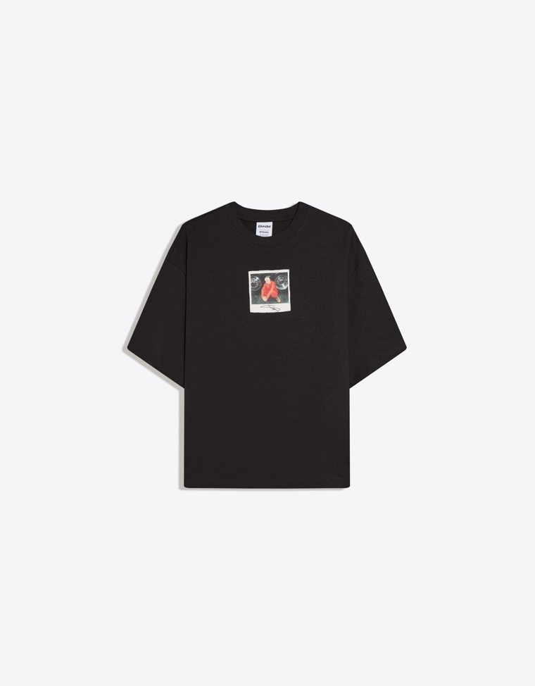 Футболка геометрического кроя с принтом Eminem