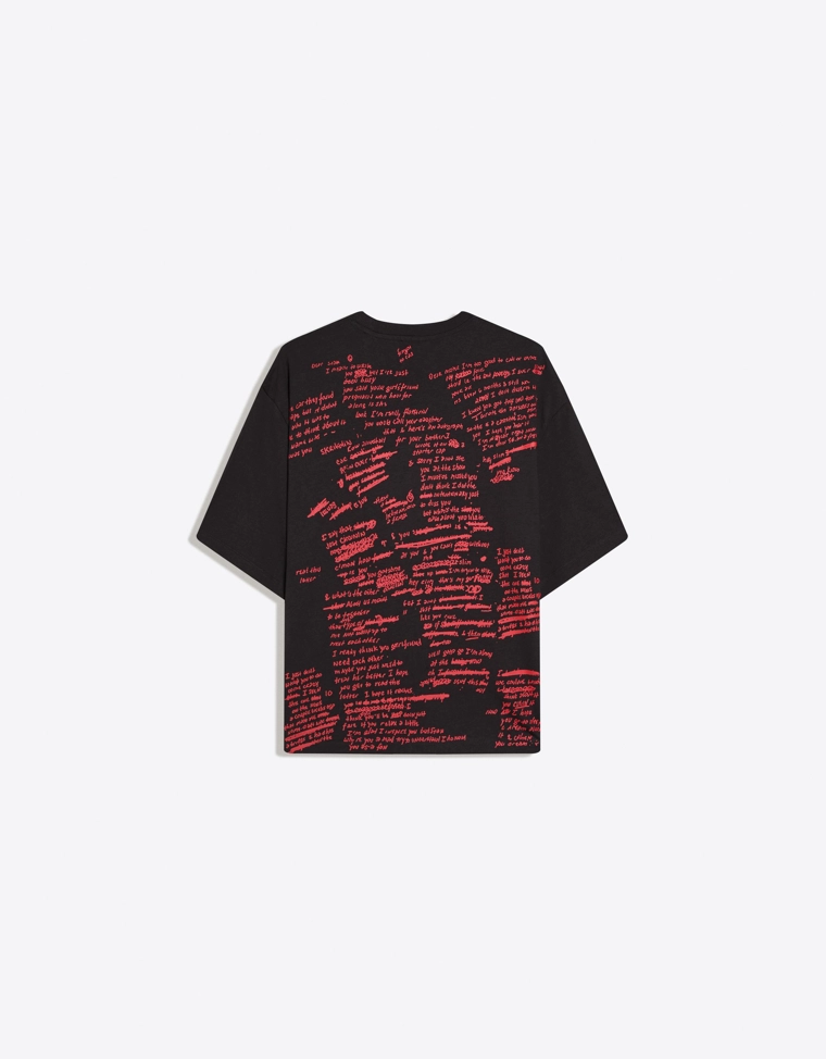 Футболка геометрического кроя с принтом Eminem