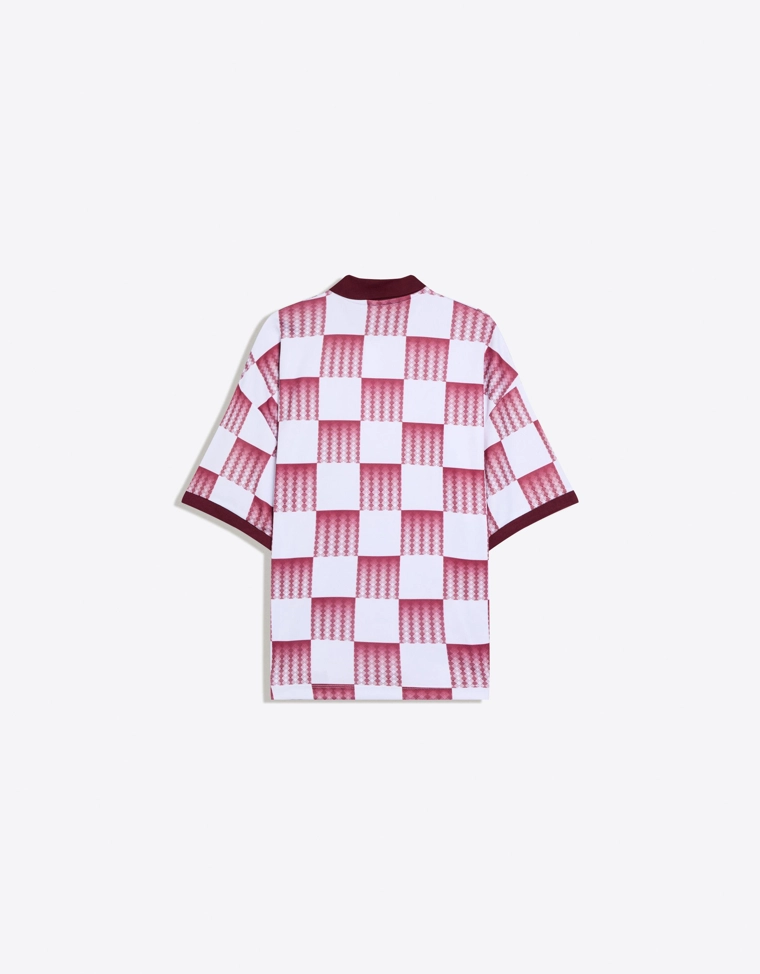 Поло с короткими рукавами и принтом