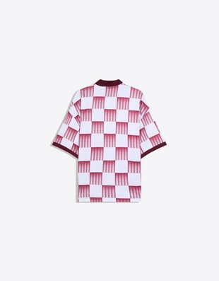 Поло с короткими рукавами и принтом- Заказать в России