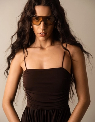 Комбинезон на бретелях с низкой проймой- Заказать в России