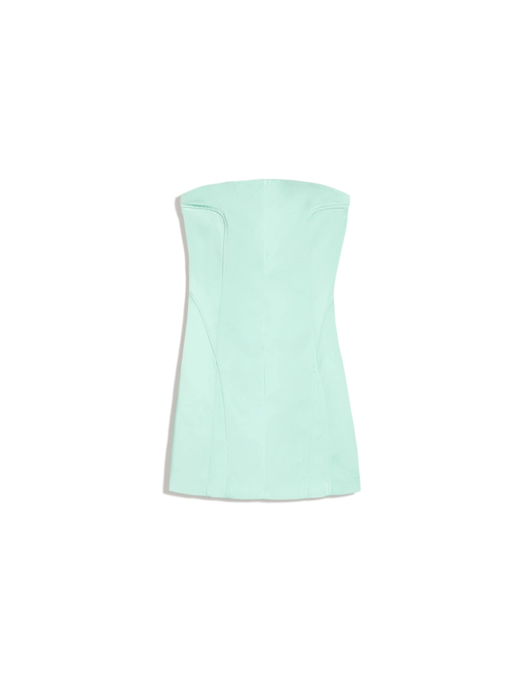 Атласное мини-платье