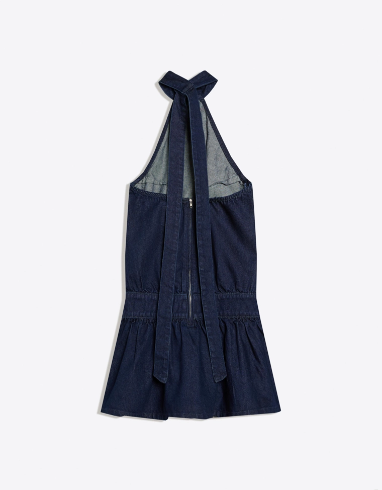 Джинсовое мини-платье