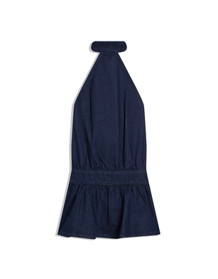 Джинсовое мини-платье- Заказать в России