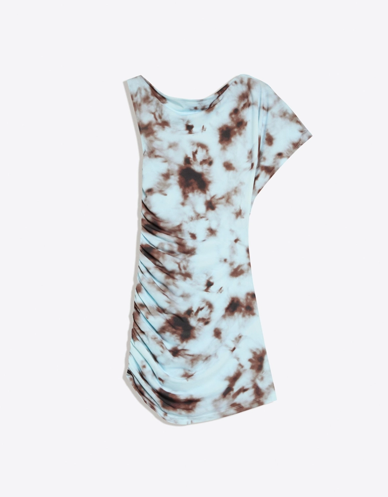 Мини-платье асимметричного кроя