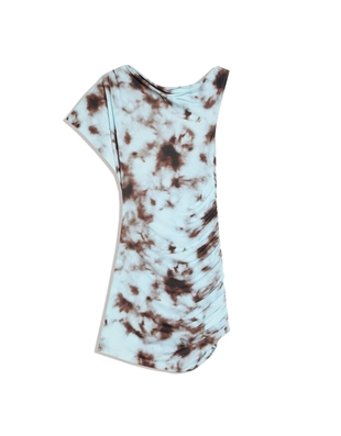 Мини-платье асимметричного кроя- Заказать в России