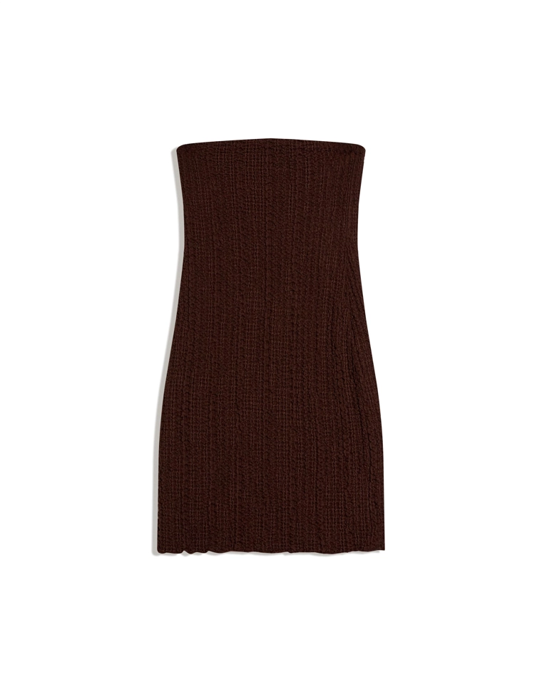 Платье мини бандо в стиле рустик