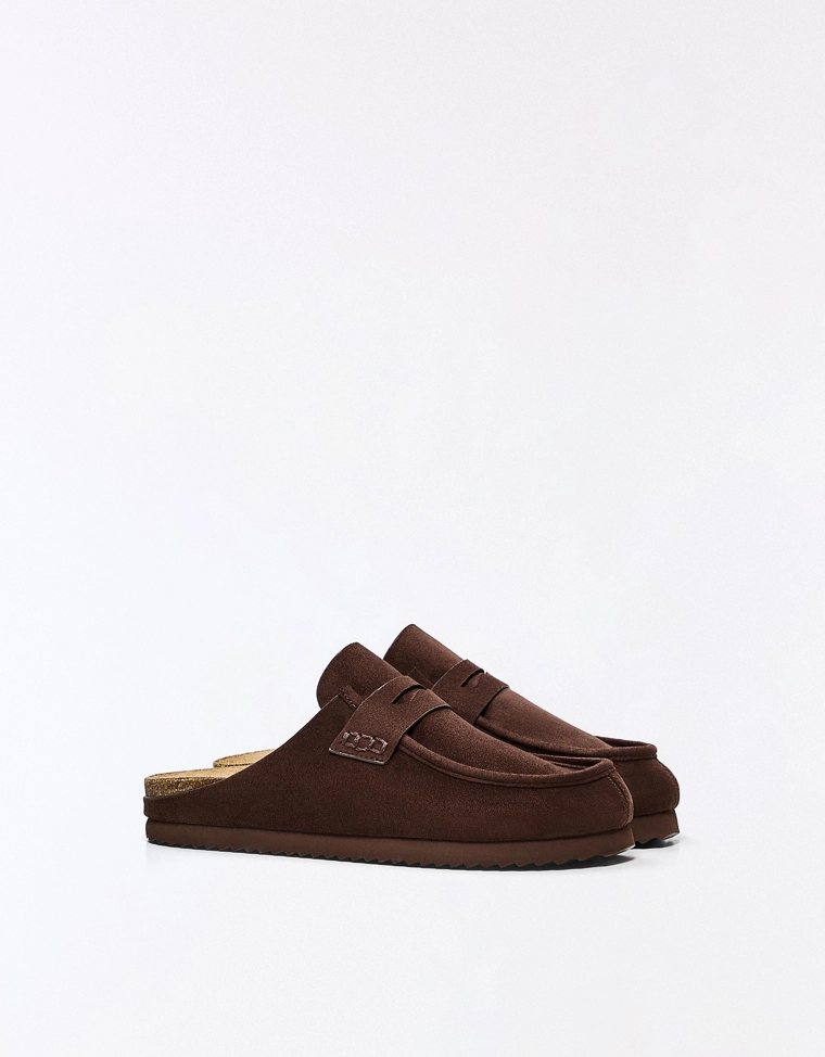 Сабо с декоративной вставкой