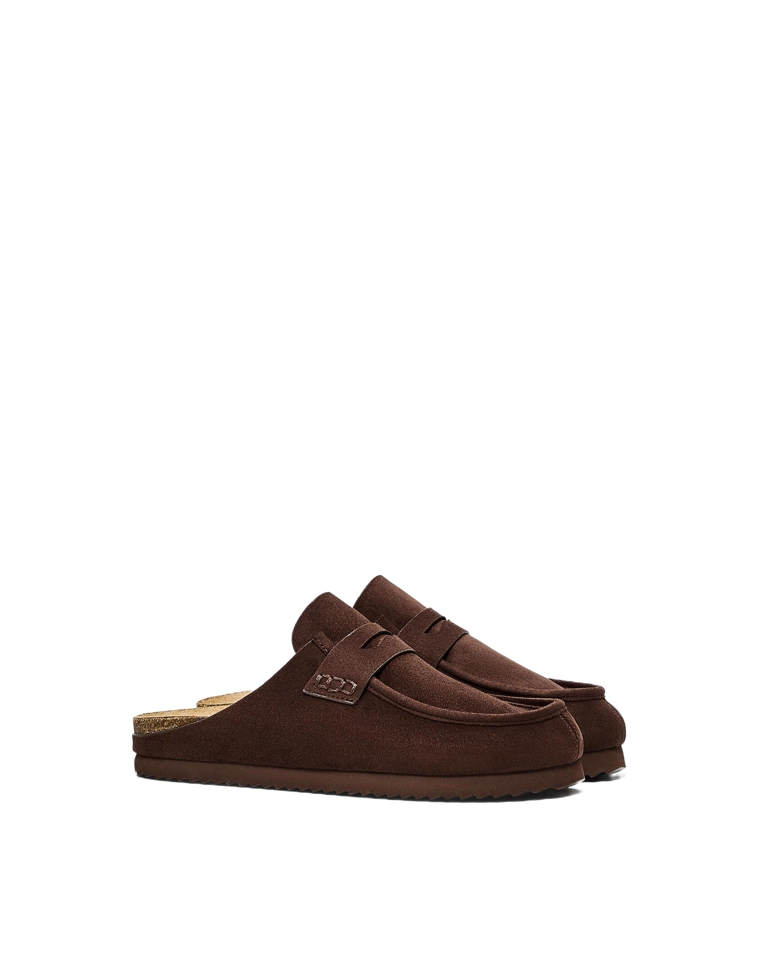 Сабо с декоративной вставкой