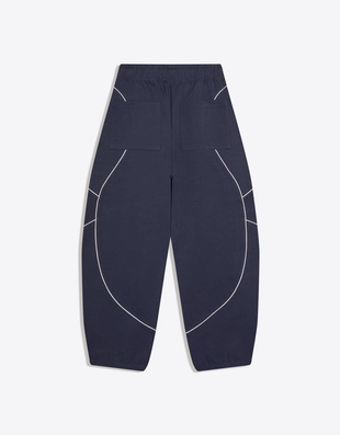 Брюки-бананы из мягкой ткани с принтом- Заказать в России