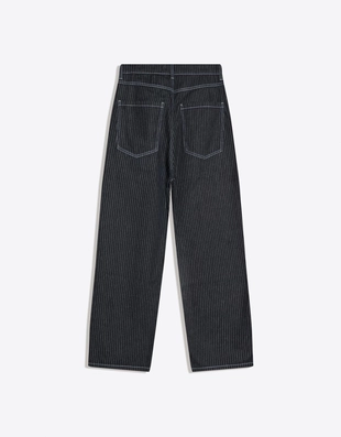 Джинсы-бананы в полоску- Заказать в России