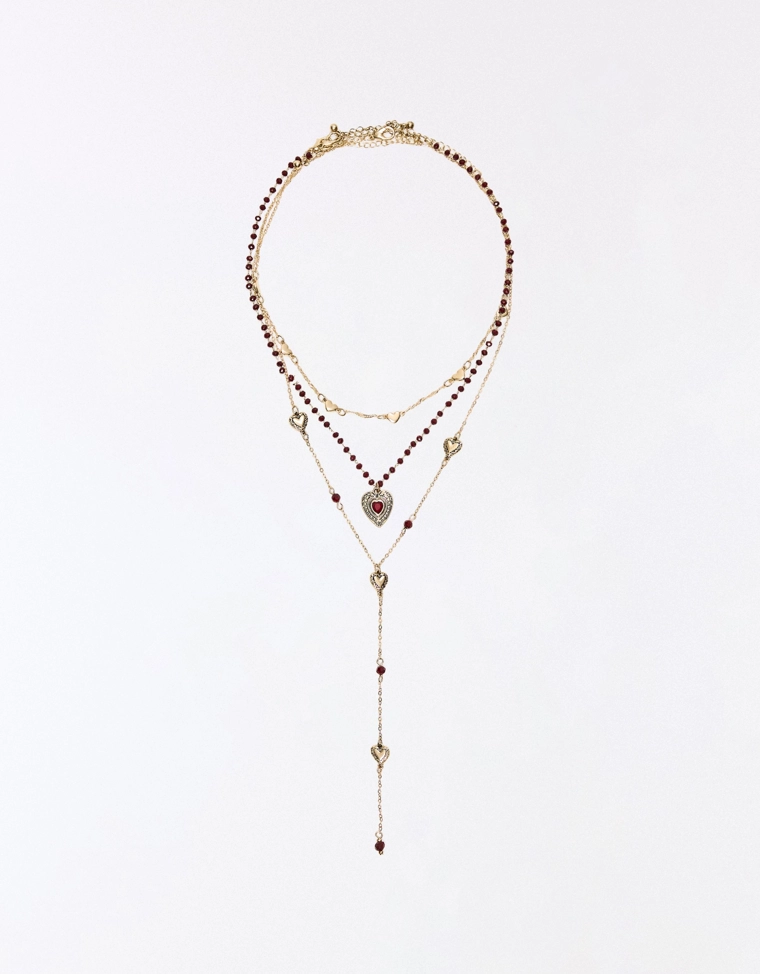 Набор ожерелий «Сердечки»