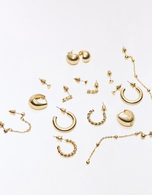 Набор асимметричных серег- Заказать в России