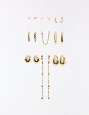 Набор асимметричных серег- Заказать в России