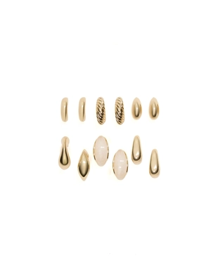 Набор серег-колец- Заказать в России