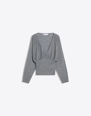 Свитер с V-образным вырезом- Заказать в России