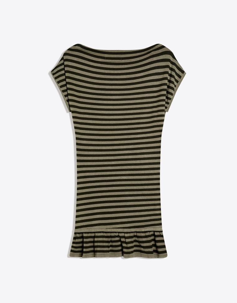 Мини-платье с вырезом-лодочкой