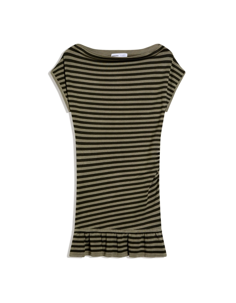 Мини-платье с вырезом-лодочкой