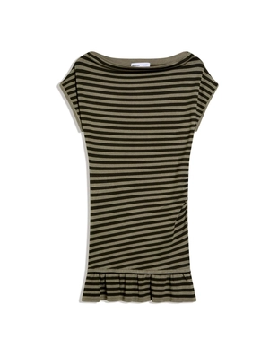 Мини-платье с вырезом-лодочкой- Заказать в России