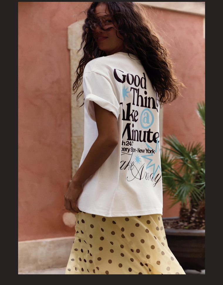 Футболка с принтом