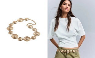 Ремень-цепочка «Диски»- Заказать в России