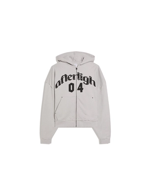 Толстовка геометрического кроя на молнии с принтом- Заказать в России