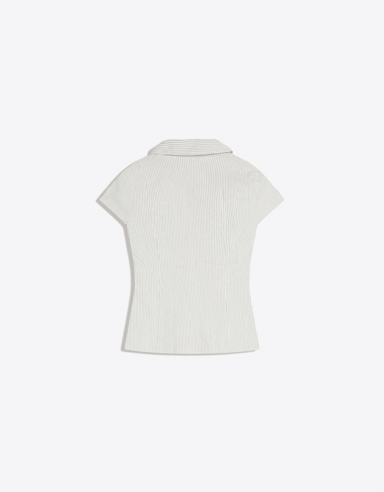 Рубашка с короткими рукавами на молнии