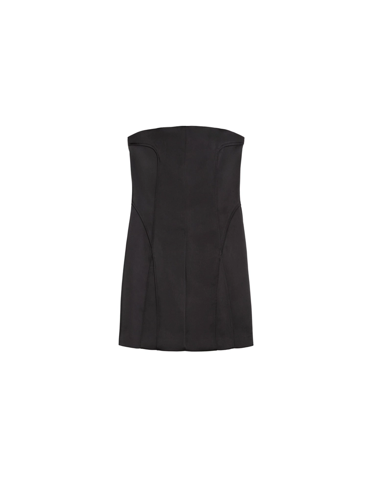 Атласное мини-платье