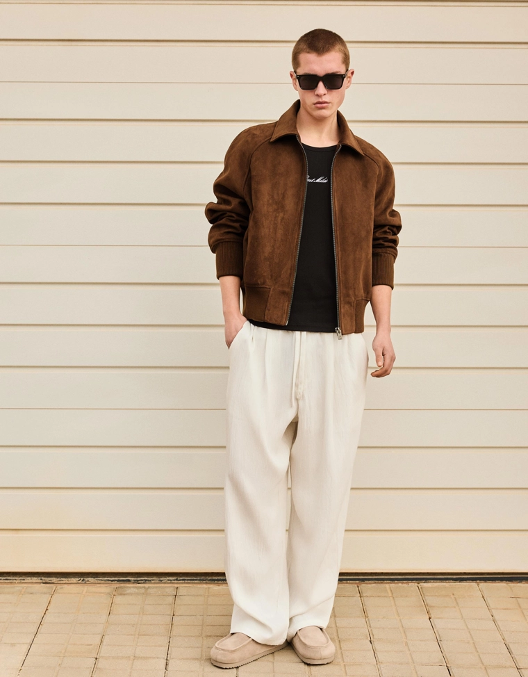 Куртка из искусственной замши