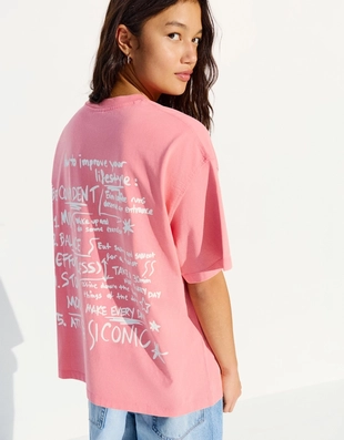 Футболка с эффектом потертости- Заказать в России