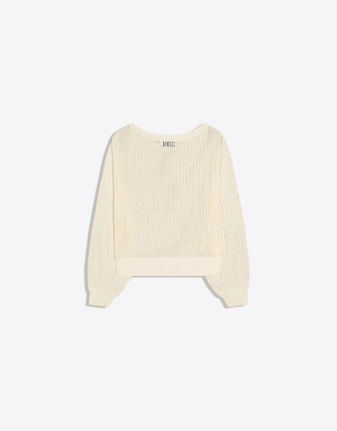 Свитер ажурной вязки в стиле рустик- Заказать в России