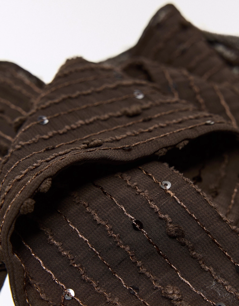 Галстук-платок с пайетками