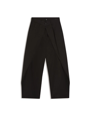 Брюки очень свободного кроя с запахом- Заказать в России