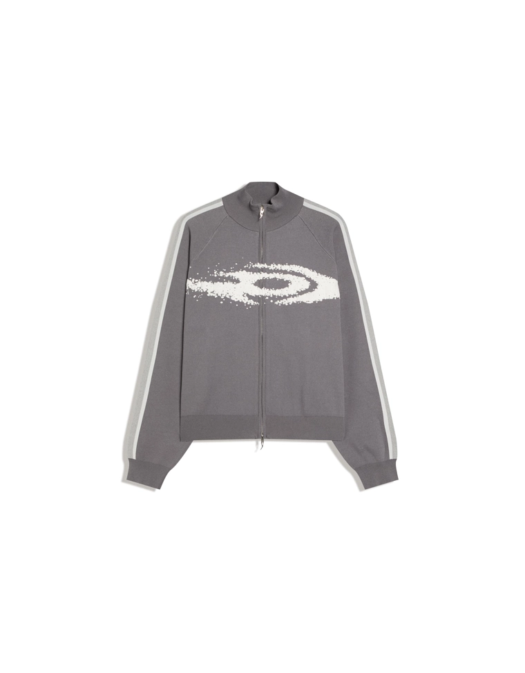 Куртка-бомбер на молнии out of core с принтом