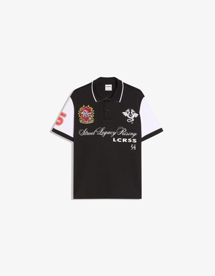 Поло с короткими рукавами и принтом- Заказать в России