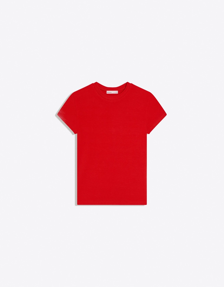 Футболка с короткими рукавами и круглым вырезом