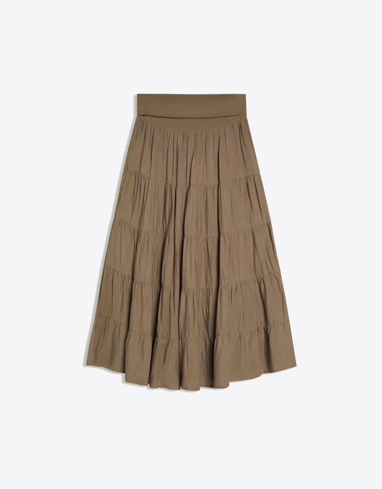 Юбка миди с поясом