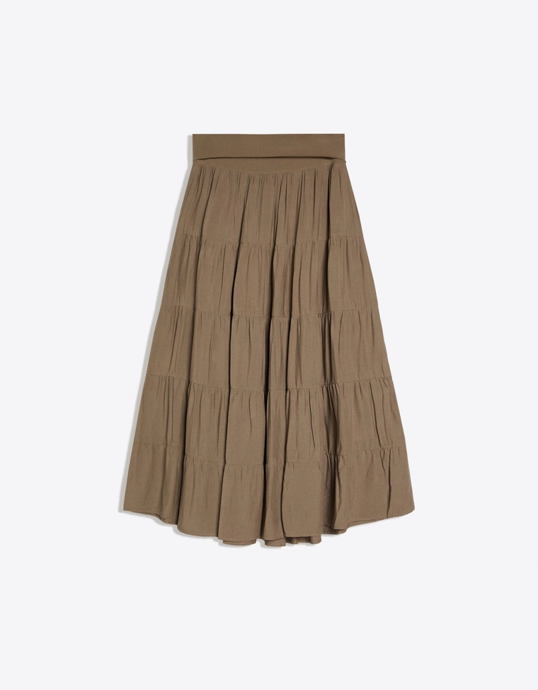 Юбка миди с поясом