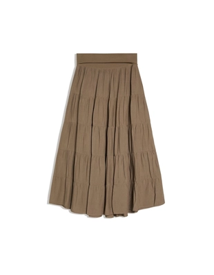 Юбка миди с поясом- Заказать в России