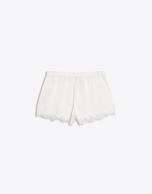 Атласные шорты с кружевом- Заказать в России