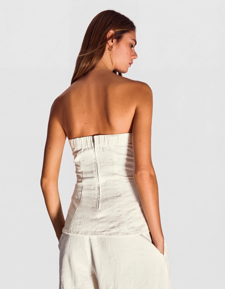 Джинсовый топ-бандо