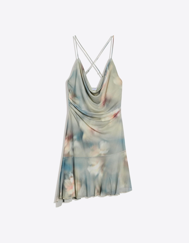 Мини-платье на бретелях