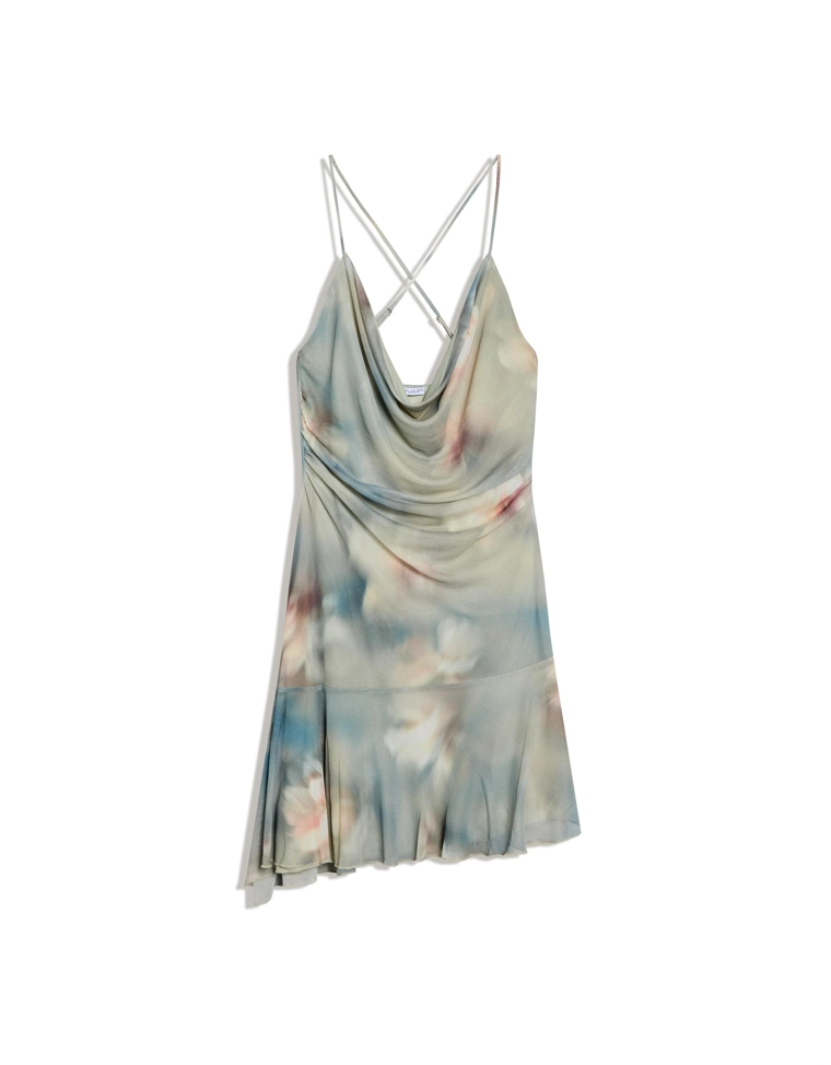 Мини-платье на бретелях