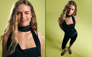 Топ асимметричного кроя с эффектом платка- Заказать в России